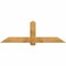 Ekena Millwork Eugene Rough Sawn Timber Gable Bracket, Western Red Cedar, 72"W x 24"H x 6"D x 6"F, 8/12 Pitch GBW072X24X0606EUG00RWR - alternate 1